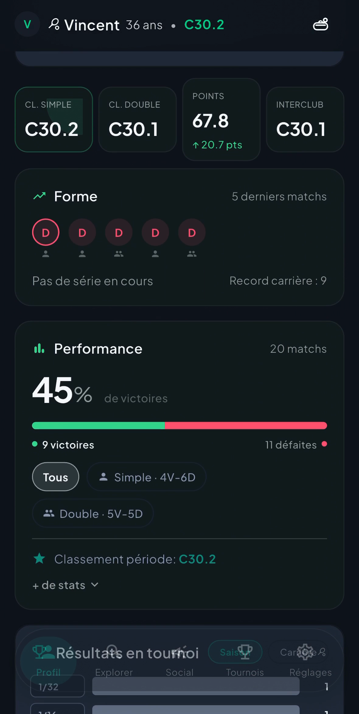MatchPoint BE — Aperçu 1